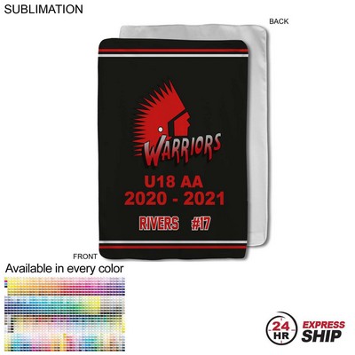 24 Hr Express Ship - Team Blanket in Ultra Soft Microfleece, 30x40, Baby blanket, Sublimated