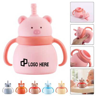 200Ml Animal-Shaped Cartoon Sippy Cup